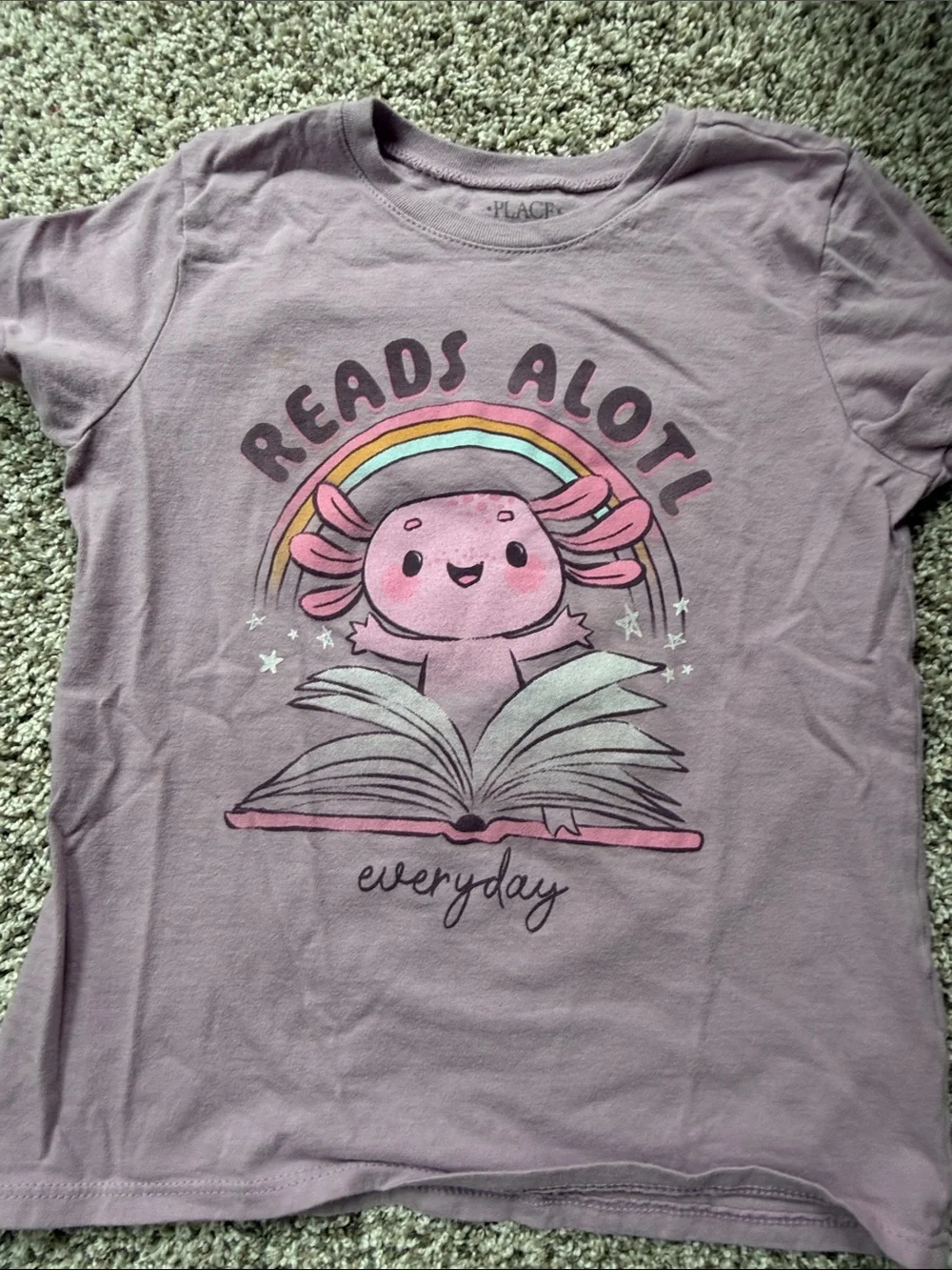 2 - Children's Place girls size 7/8 medium tees with Axolytol